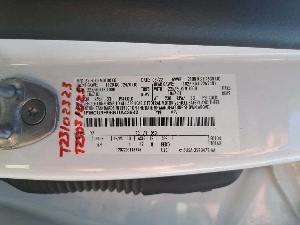Used 2022 Ford Escape SEL AWD/4WD image 35