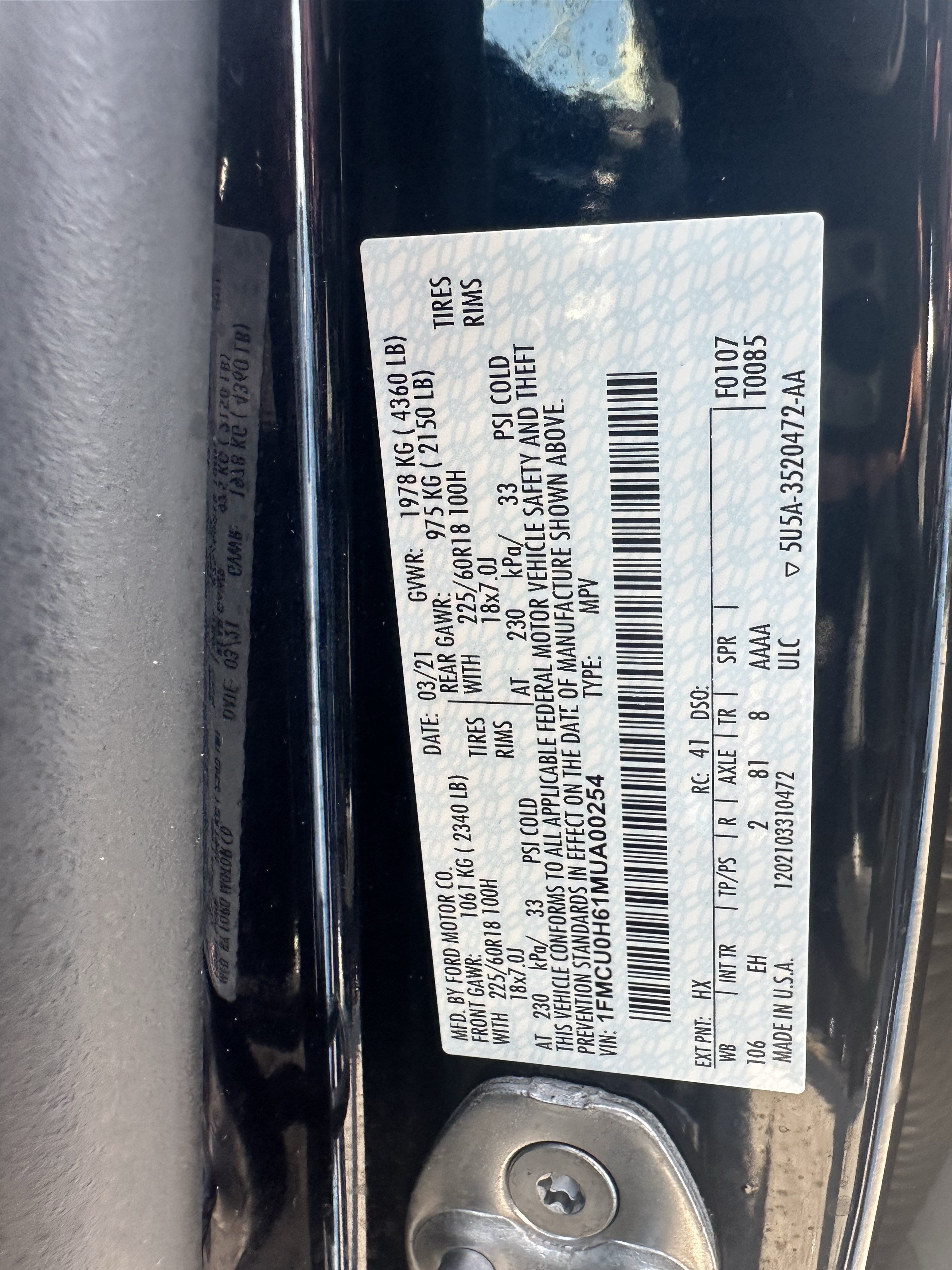Used 2021 Ford Escape SEL w/ Technology Package FWD image 35