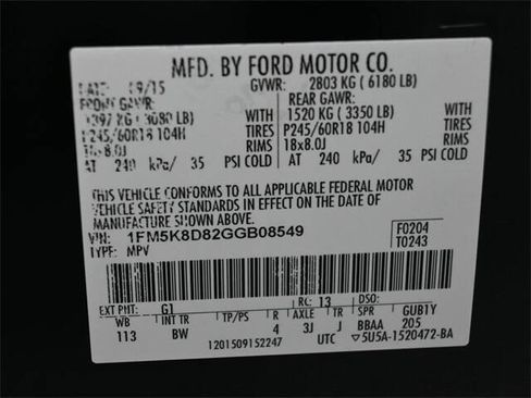 Used 2016 Ford Explorer XLT w/ Equipment Group 202A image 9