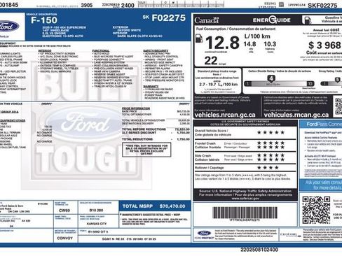 Certified 2025 Ford F150 XLT w/ Equipment Group 301A Standard AWD/4WD image 9