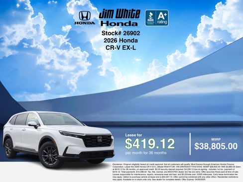 New 2026 Honda CR-V EX-L image 3