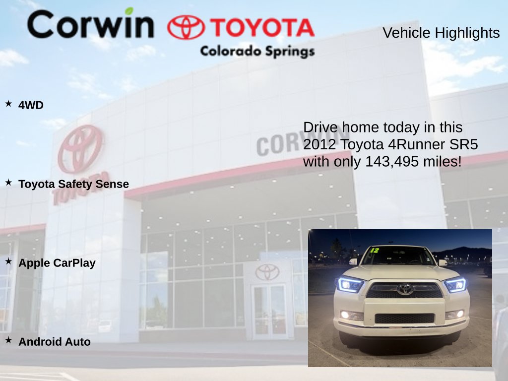 Used 2012 Toyota 4Runner SR5 w/ Convenience Pkg AWD/4WD image 7