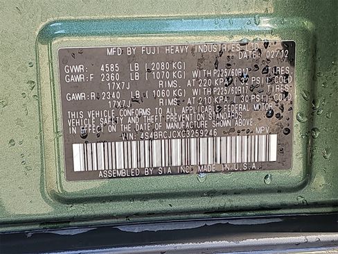 Used 2012 Subaru Outback 2.5i Limited image 14