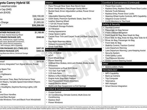 Used 2023 Toyota Camry SE w/ Cold Weather Package FWD image 3