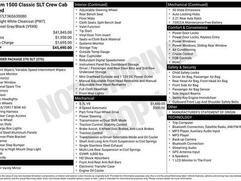 Certified 2019 RAM 1500 Classic SLT AWD/4WD image 7