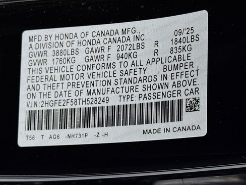 New 2026 Honda Civic Sport image 29