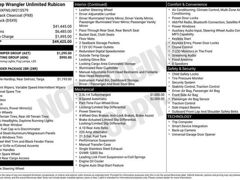 Used 2018 Jeep Wrangler Unlimited Rubicon w/ Steel Bumper Group image 4