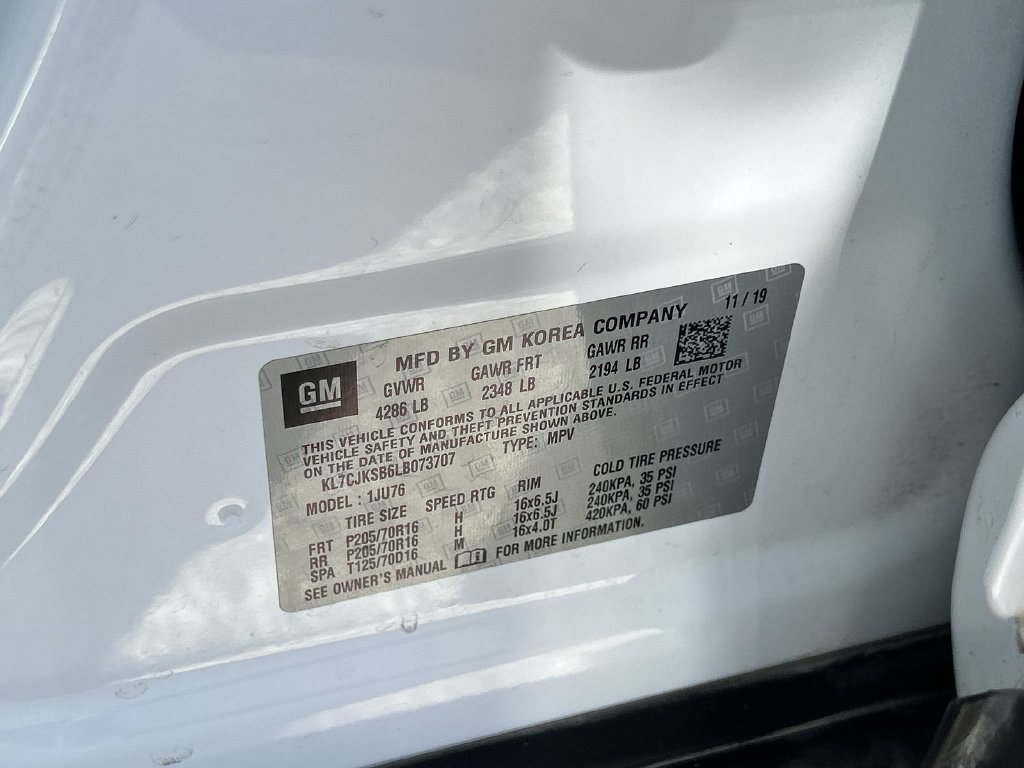 Certified 2020 Chevrolet Trax LS w/ Tint and Cruise Package FWD image 38