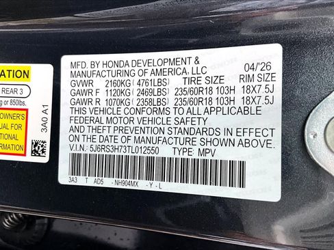 New 2026 Honda CR-V EX-L image 14