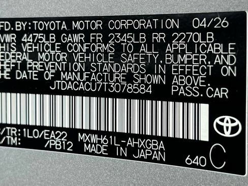 New 2026 Toyota Prius Plug-In Hybrid FWD image 24