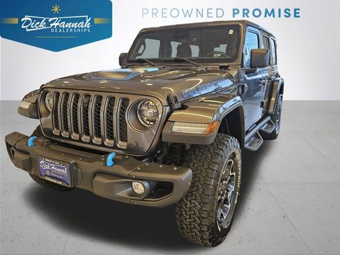 Used 2021 Jeep Wrangler Unlimited Rubicon 4xe w/ Steel Bumper Group image 1