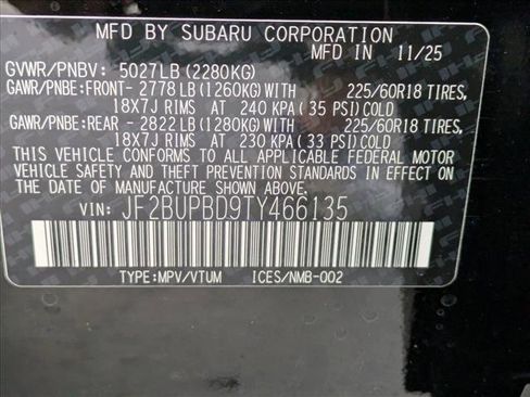 New 2026 Subaru Outback Premium image 17