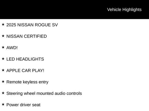 Certified 2025 Nissan Rogue SV AWD/4WD image 6