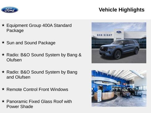 New 2026 Ford Explorer ST w/ Sun And Sound Package image 2