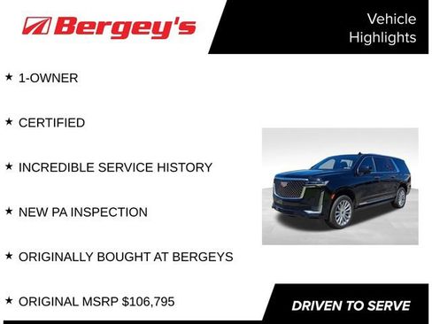 Used 2023 Cadillac Escalade ESV Premium Luxury w/ Performance Package AWD/4WD image 4