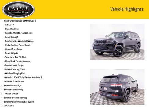 New 2025 Jeep Grand Cherokee Altitude image 3