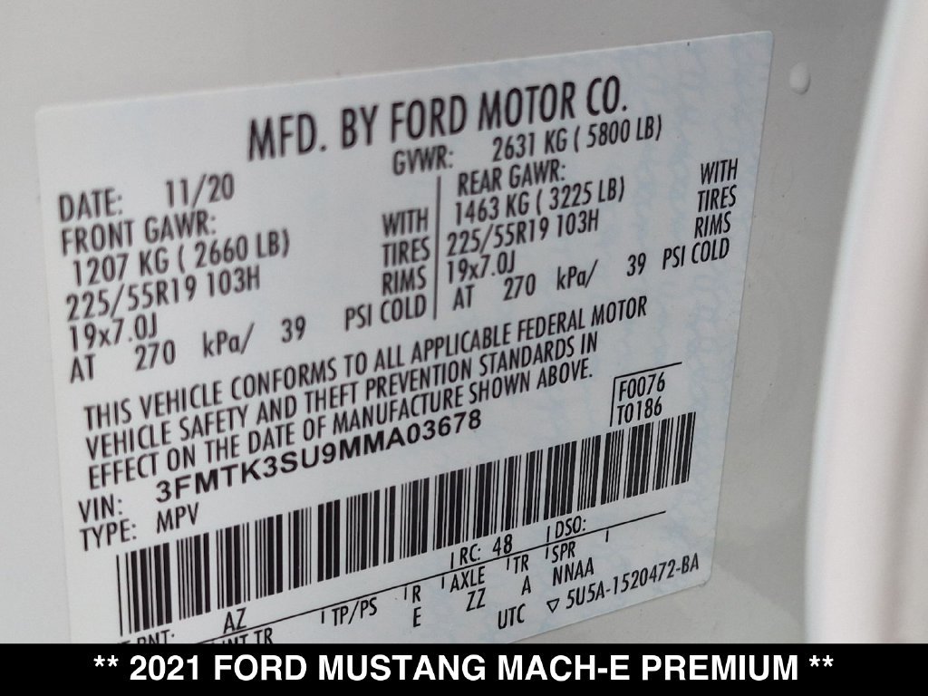 Used 2021 Ford Mustang Mach-E Premium AWD/4WD image 36