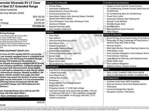 New 2026 Chevrolet Silverado EV LT AWD/4WD image 10