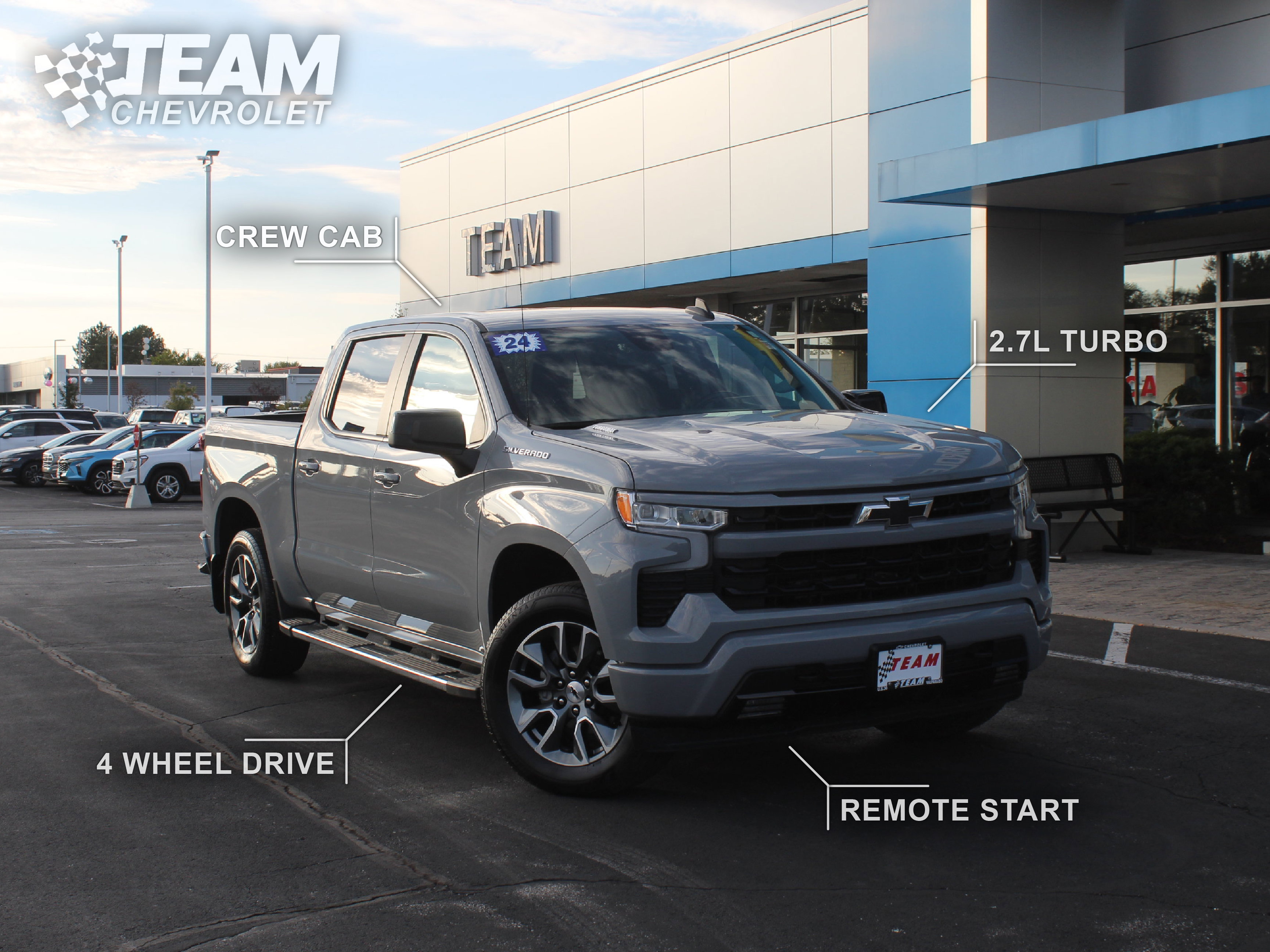 Used 2024 Chevrolet Silverado 1500 RST w/ Protection Package AWD/4WD image 2