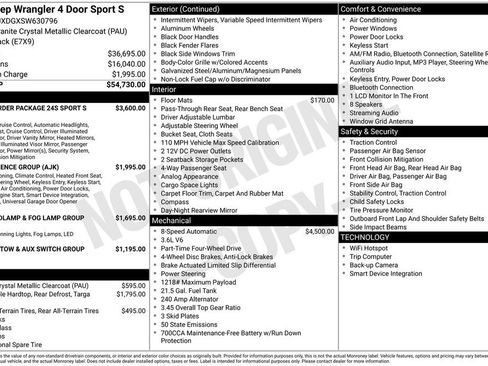 New 2025 Jeep Wrangler Unlimited Sport AWD/4WD image 6
