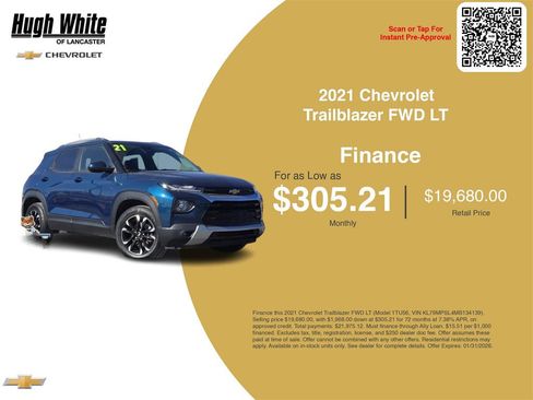 Used 2021 Chevrolet TrailBlazer LT w/ Convenience Package image 3