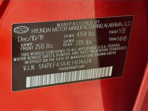 Used 2020 Hyundai Sonata SEL w/ Convenience + Sunroof Package FWD image 12