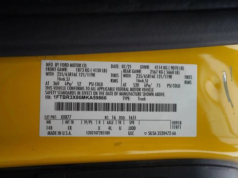 Used 2021 Ford Transit 250 148 High Roof Extended w/ Parcel Delivery Package RWD image 24