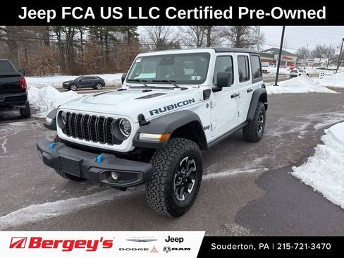 Certified 2025 Jeep Wrangler Unlimited Rubicon 4xe w/ Safety Group image 1
