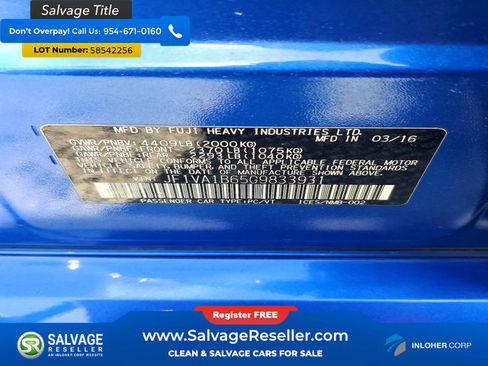 Used 2016 Subaru WRX w/ Popular Package #1 AWD/4WD image 16