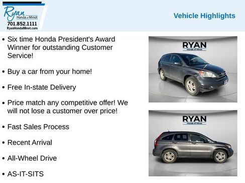 Used 2011 Honda CR-V EX-L image 2