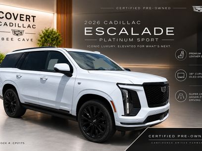 Certified 2026 Cadillac Escalade Platinum Sport w/ LPO, ONYX Package