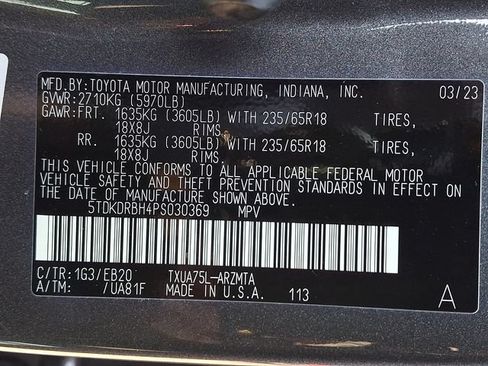 Used 2023 Toyota Highlander XLE AWD/4WD image 27