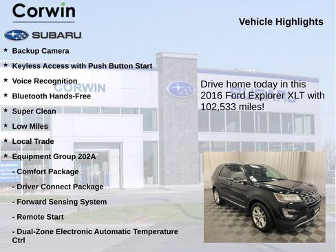 Used 2016 Ford Explorer XLT w/ Equipment Group 202A AWD/4WD image 6