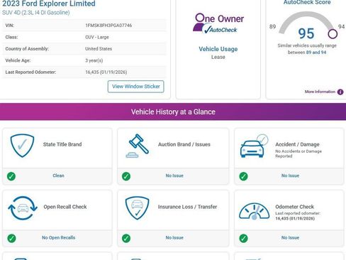 Used 2023 Ford Explorer Limited w/ Limited Technology Package image 3