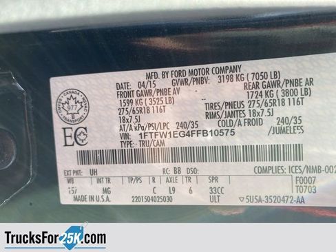 Used 2015 Ford F150 XLT w/ Equipment Group 301A Mid image 39