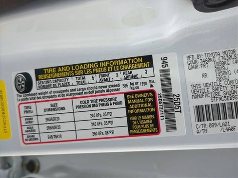 Certified 2025 Toyota Tundra Platinum AWD/4WD image 14