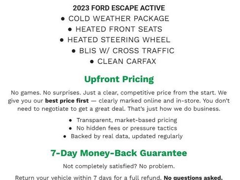 Certified 2023 Ford Escape Active image 2