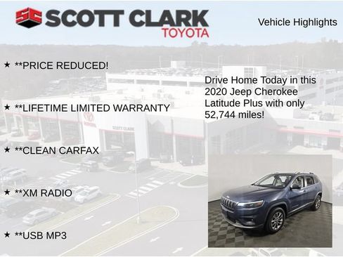 Used 2020 Jeep Cherokee Latitude Plus w/ Comfort/Convenience Group AWD/4WD image 13