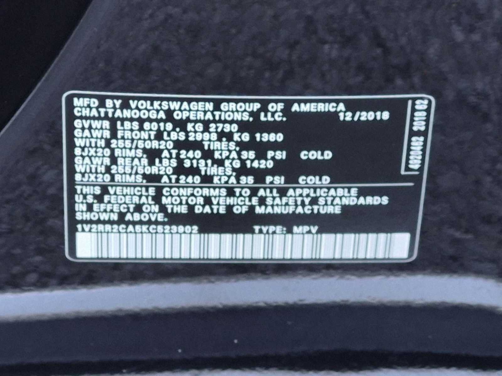 Used 2019 Volkswagen Atlas SEL R-Line AWD/4WD image 32