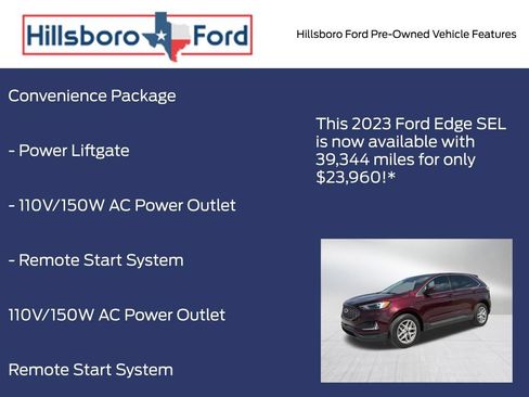 Used 2023 Ford Edge SEL w/ Convenience Package AWD/4WD image 6
