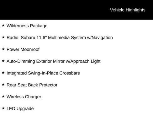 Certified 2025 Subaru Outback Wilderness w/ Wilderness Package image 8