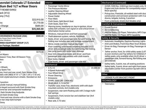 Used 2008 Chevrolet Colorado LT w/ Power Convenience Package AWD/4WD image 31