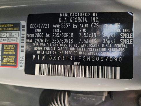Used 2022 Kia Sorento EX w/ Panoramic Sunroof Package FWD image 33