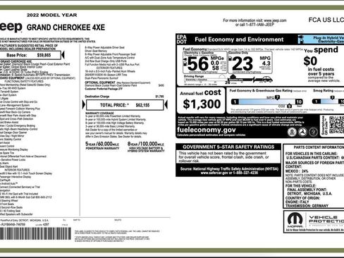 Used 2022 Jeep Grand Cherokee Limited 4xe AWD/4WD image 13