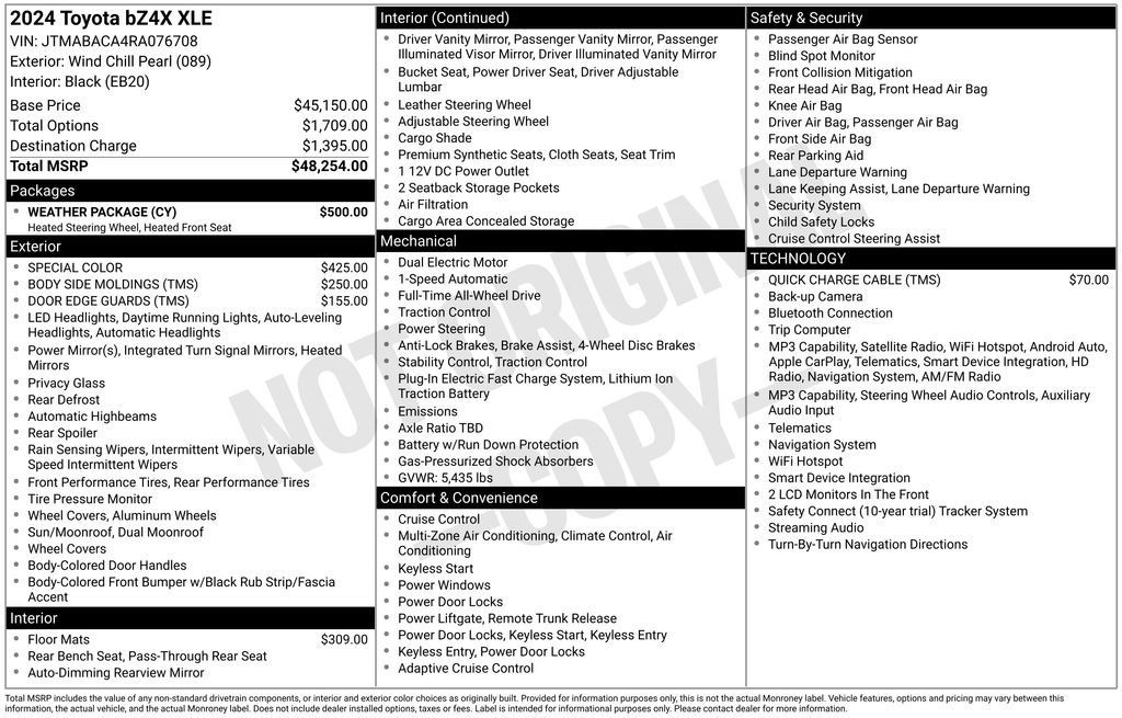 Used 2024 Toyota bZ4X AWD w/ Weather Package image 9