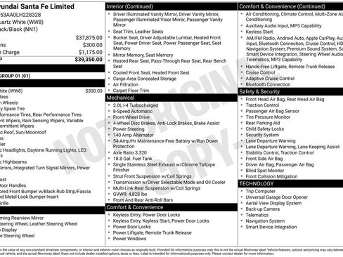 Used 2020 Hyundai Santa Fe Limited FWD image 13