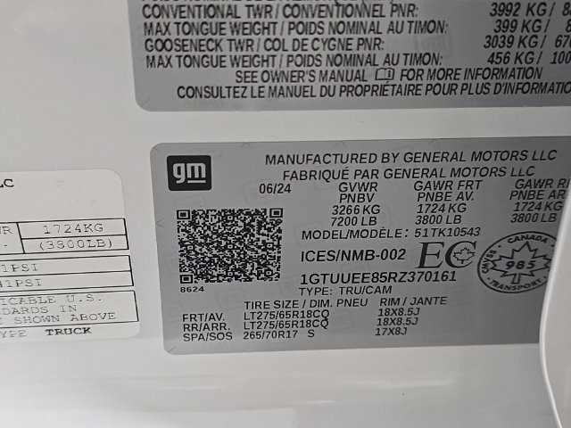Used 2024 GMC Sierra 1500 AT4 w/ AT4 Preferred Package AWD/4WD image 10