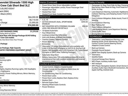 Used 2024 Chevrolet Silverado 1500 High Country w/ Technology Package AWD/4WD image 6