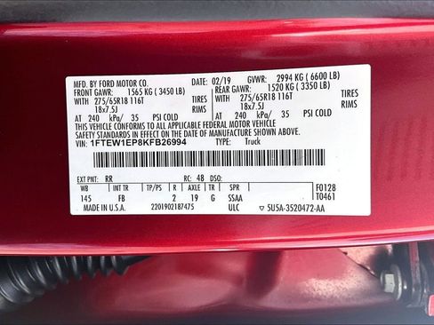 Used 2019 Ford F150 XLT w/ Equipment Group 302A Luxury AWD/4WD image 36