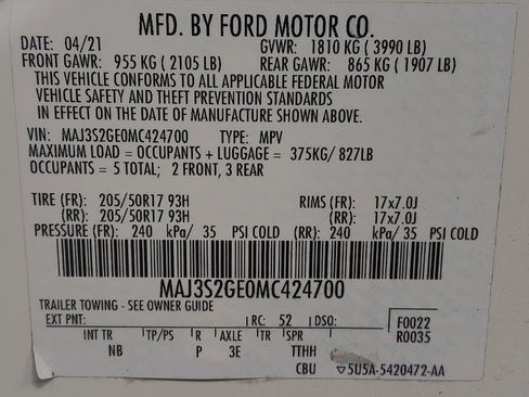 Used 2021 Ford EcoSport SE w/ SE Appearance Package image 34